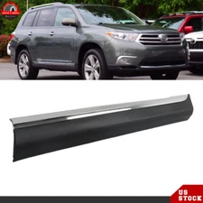 For Toyota Highlander 2011-12 2013 Front Right Passenger Side Door Molding Black