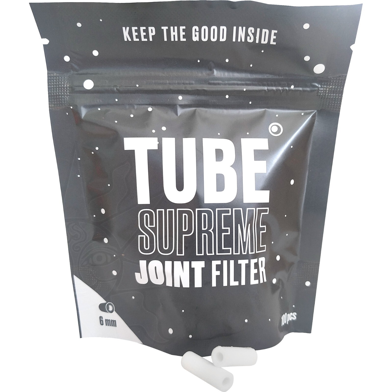 Real Leaf TUBE SUPREME JOINT FILTER Natural 6 mm Flow Filter (100 Stück)