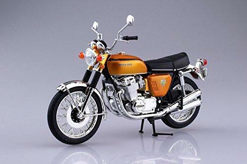 SP sale AOSHIMA 1:12 Motorcycle Diecast Model Honda DREAM CB750 FOUR Gold 1005 - Picture 2 of 5