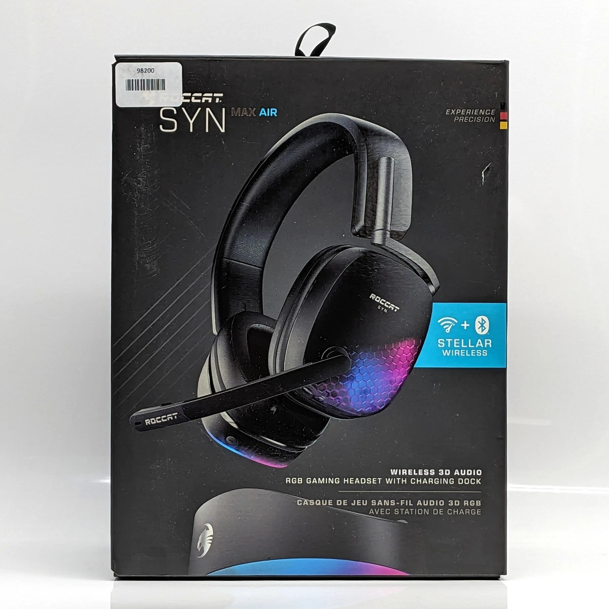 ROCCAT SYN Max Air Wireless Gaming Headset for PC Black ROC