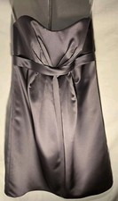 Davids Bridal Prom  JORDAN Mini Dress 8 Deep Lavander Sweetheart Neckline Satin