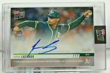 Jesus Luzardo 2019 Topps Now Baseball RC #829 on-card Autograph Auto #d/99 - A's