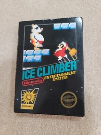Ice Climber Nintendo NES Gloss Sticker Seal hang tab Rare Complete in Box CIB