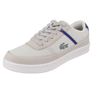 mens grey lacoste trainers