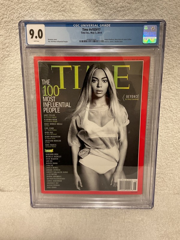 TIME Magazine May 2014 Beyonce 100 Most Influential People, CGC 9.0
