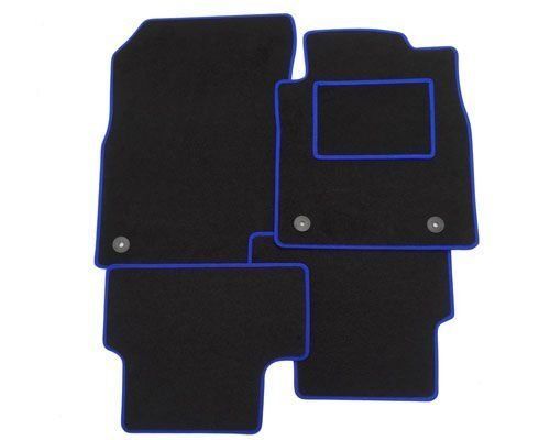 FIAT 500L Car Floor Mats 4-Piece Set (2013+) - Red Trim Edge, Includes 4 Clips, UK Made 8 thumbnail image