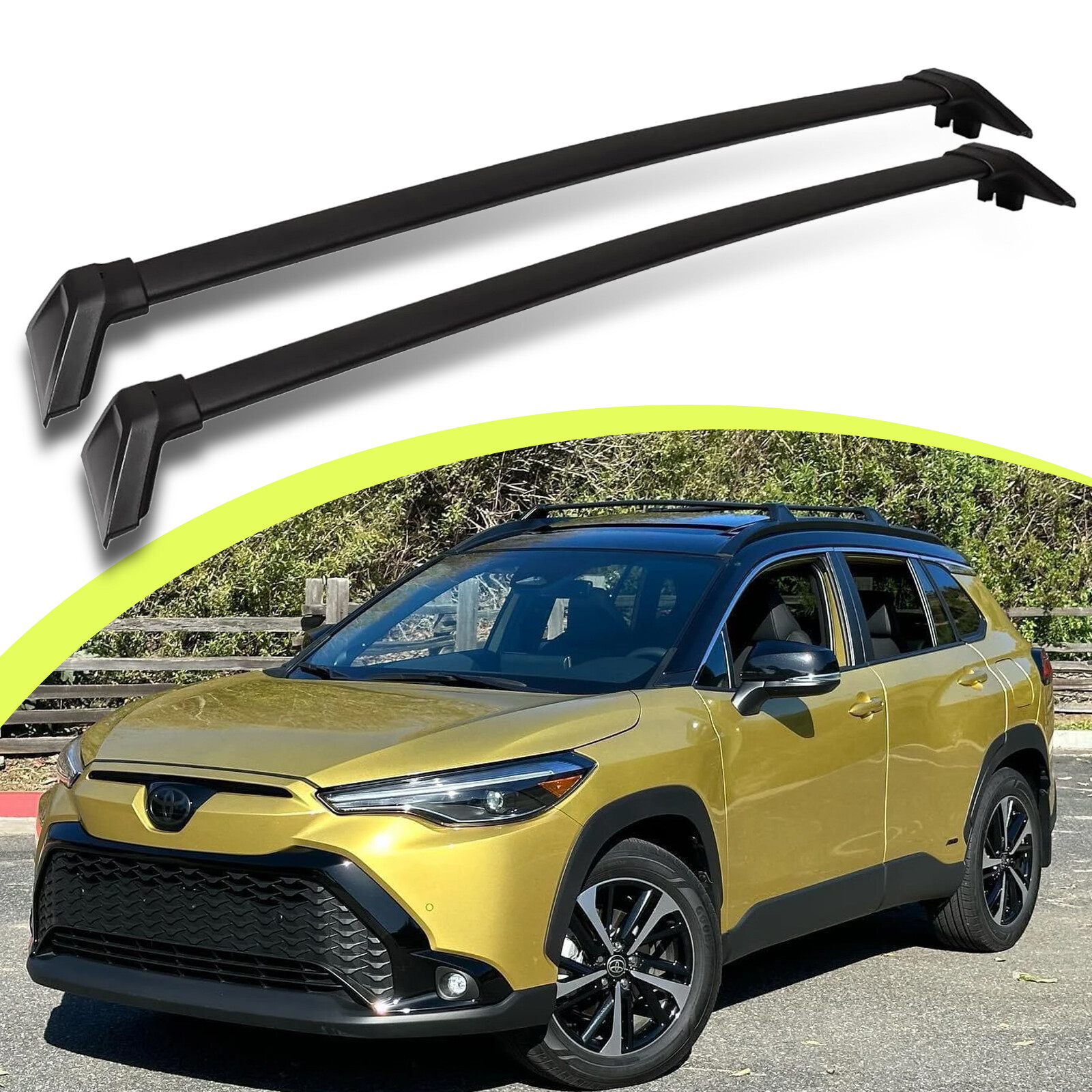 2020 Toyota Best Roof Rack For Toyota Corolla 220 LBS Cross Bar