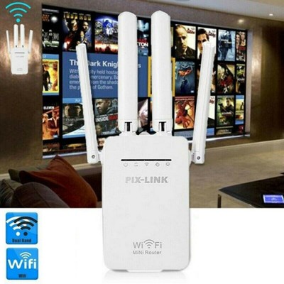 WPS Wireless WiFi WLAN Repeater 300Mbps Verstärker Extender Router mit 4 Antenne