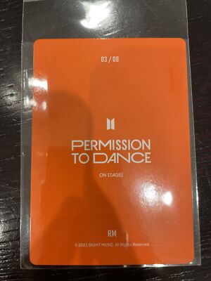 BTS PTD PERMISSION TO DANCE ON STAGE トレカ BTS - PTD PERMISSION TO DANCE ON STAGE in THE US PHOTO CHARM