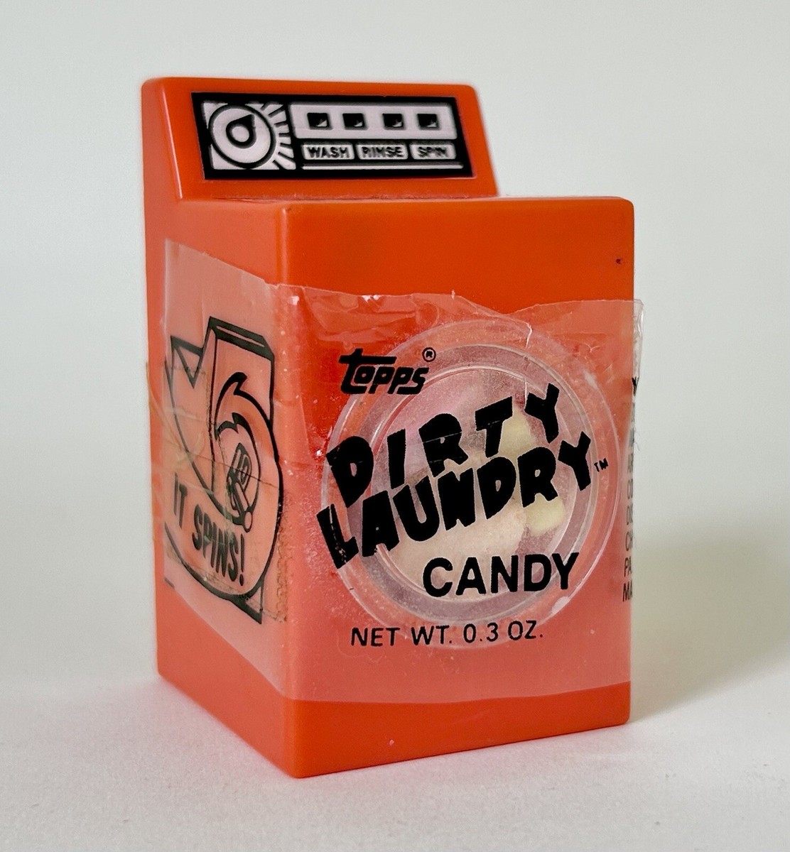Vintage 1984 Topps DIRTY LAUNDRY Washing Machine Candy Container