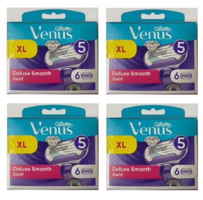 Gillette Venus Deluxe Smooth Swirl Refill Blades - 24 Cartridges