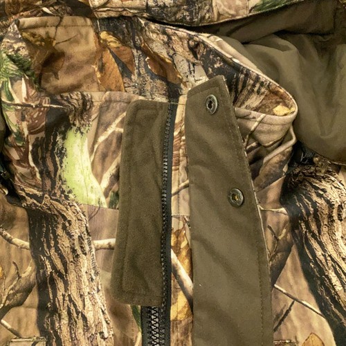 Realtree Hunting Jacket Mens XL Double Zip Camo Outdoors Hardwoods - Picture 8 of 15
