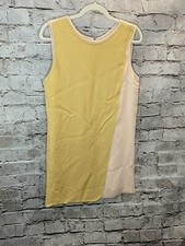 SALE Beautiful Kora Rae Silk Blush and Gold Shift Sleeveless Size 8