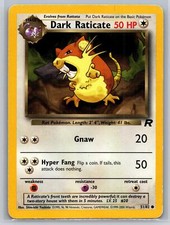 Dark Raticate 51/82 Pokemon Team Rocket Lightly Played