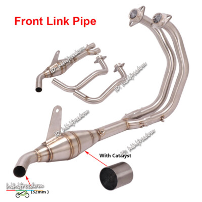 Slip For Yamaha YZF R3 MT03 R25 MT-25 Exhaust System Front Header Link Pipe 32mm