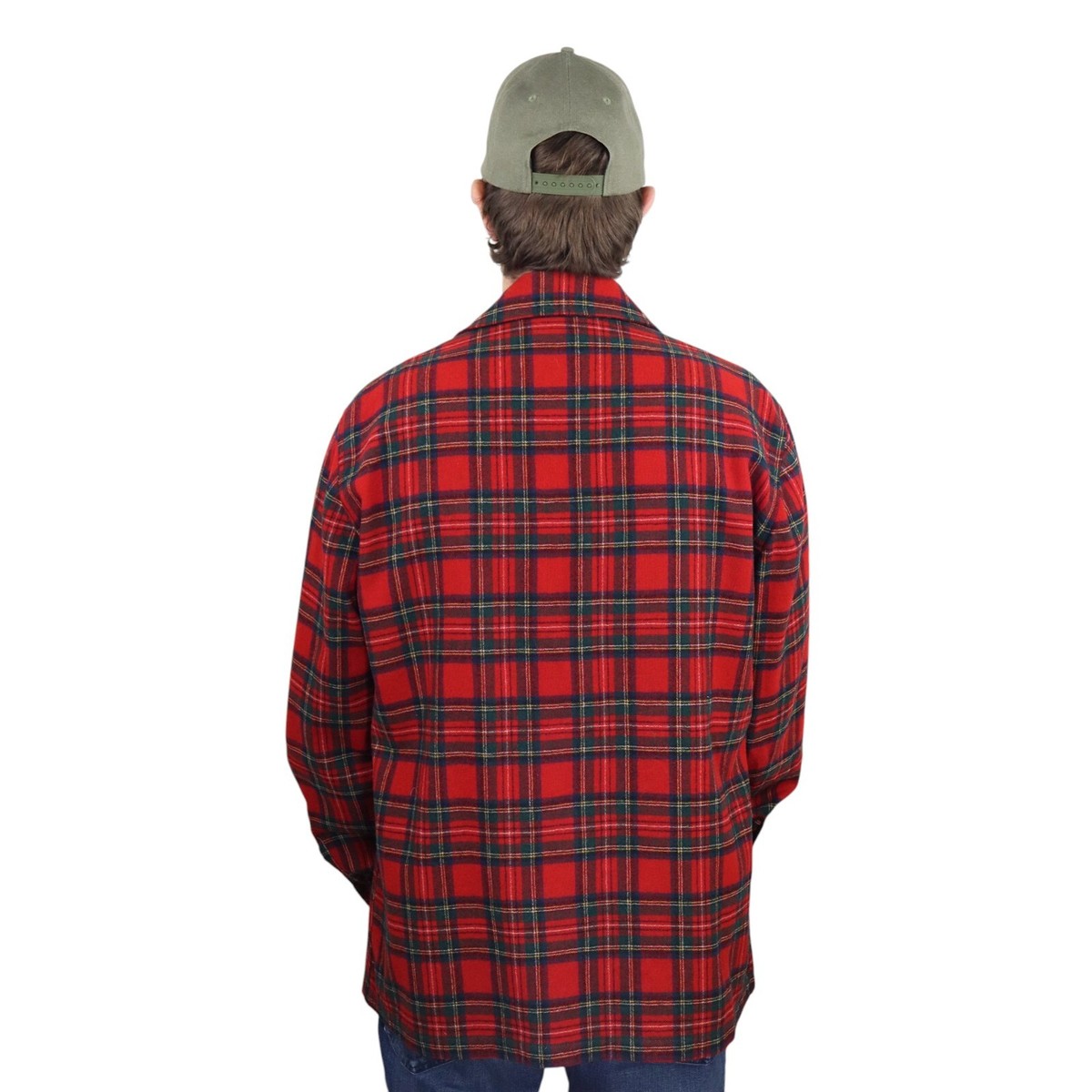Vtg 70s Pendleton Wool Shadow Ombre Plaid 49'er Mackinaw Vtg 70s Pendleton Wool Shadow Ombre Plaid 49'er Mackinaw