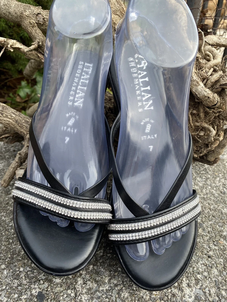 Italian shoemakers hotsell rhinestone sandals