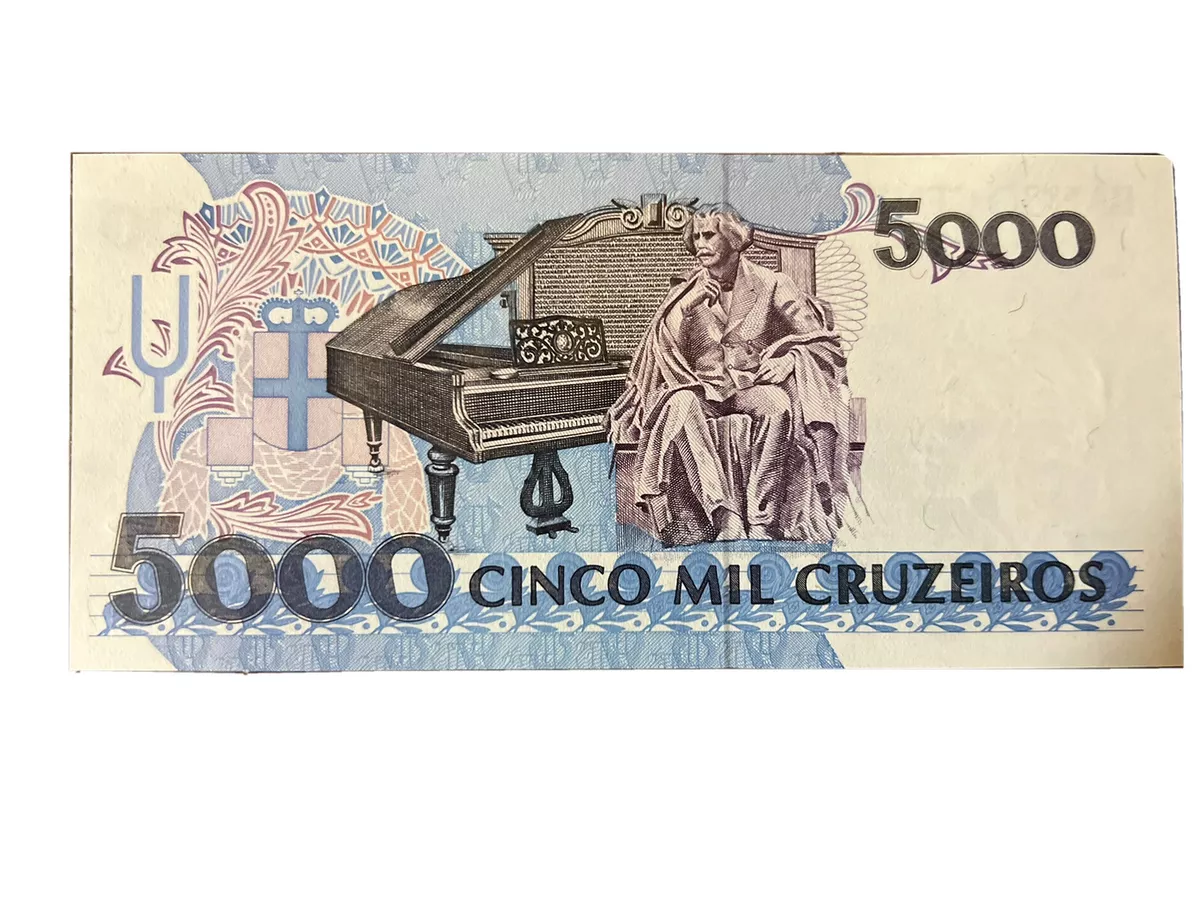 BRAZIL-BANCO CENTRAL DO BRASIL 50,000 CINQUENT MIL CRUZEIROS *9751A PAPER  MONEY