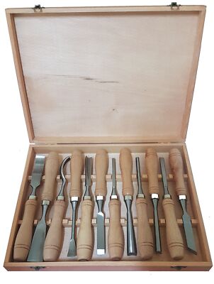 Scalpelli da intaglio in legno set con maniglie di legno in sacchetto di stoccaggio 12pcs professionale Sharp falegnameria sgorbie mano strumento scalpello Scalpelli da intaglio in legno set con maniglie di legno in sacchetto di stoccaggio 12pcs professionale Sharp falegnameria sgorbie mano strumento scalpello
