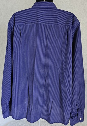 Van Heusen Womens Shirt Top Blouse Size XL X Large Blue White Striped - Picture 18 of 24