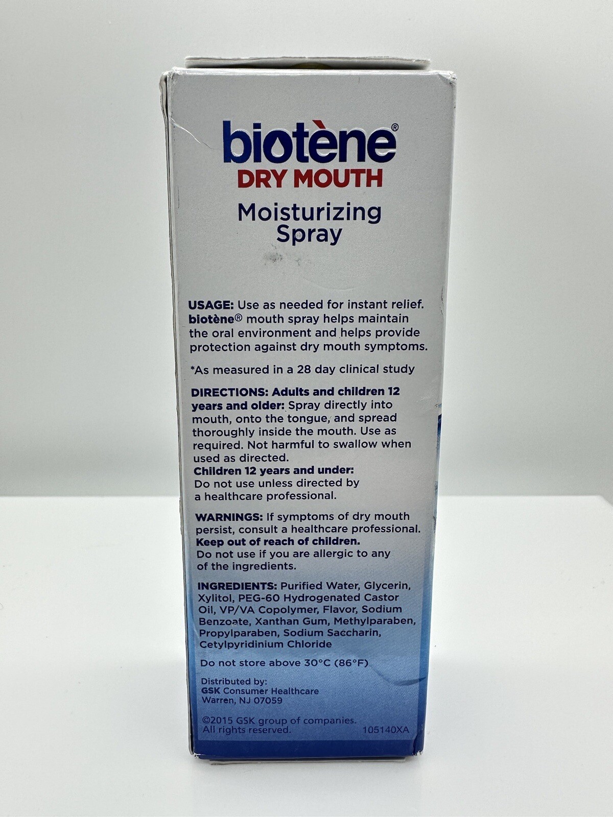 Biotene Moisturizing Mouth Spray 1.5oz Gentle Mint dry mouth Sugar Free