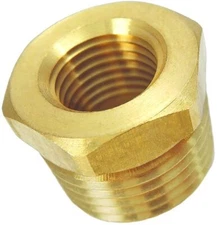 All Tool Depot 3/8" NPT Male x 1/4" NPT Female Hex Bushing, Reducer Pipe Fitting