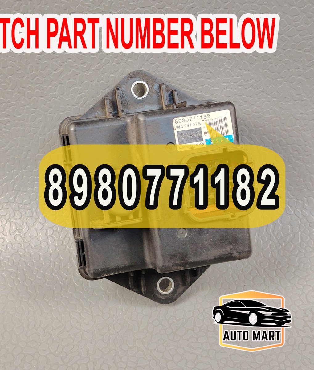 Isuzu NPR NQR 4HK1 Turbo Control Module Unit Relay 8980771182