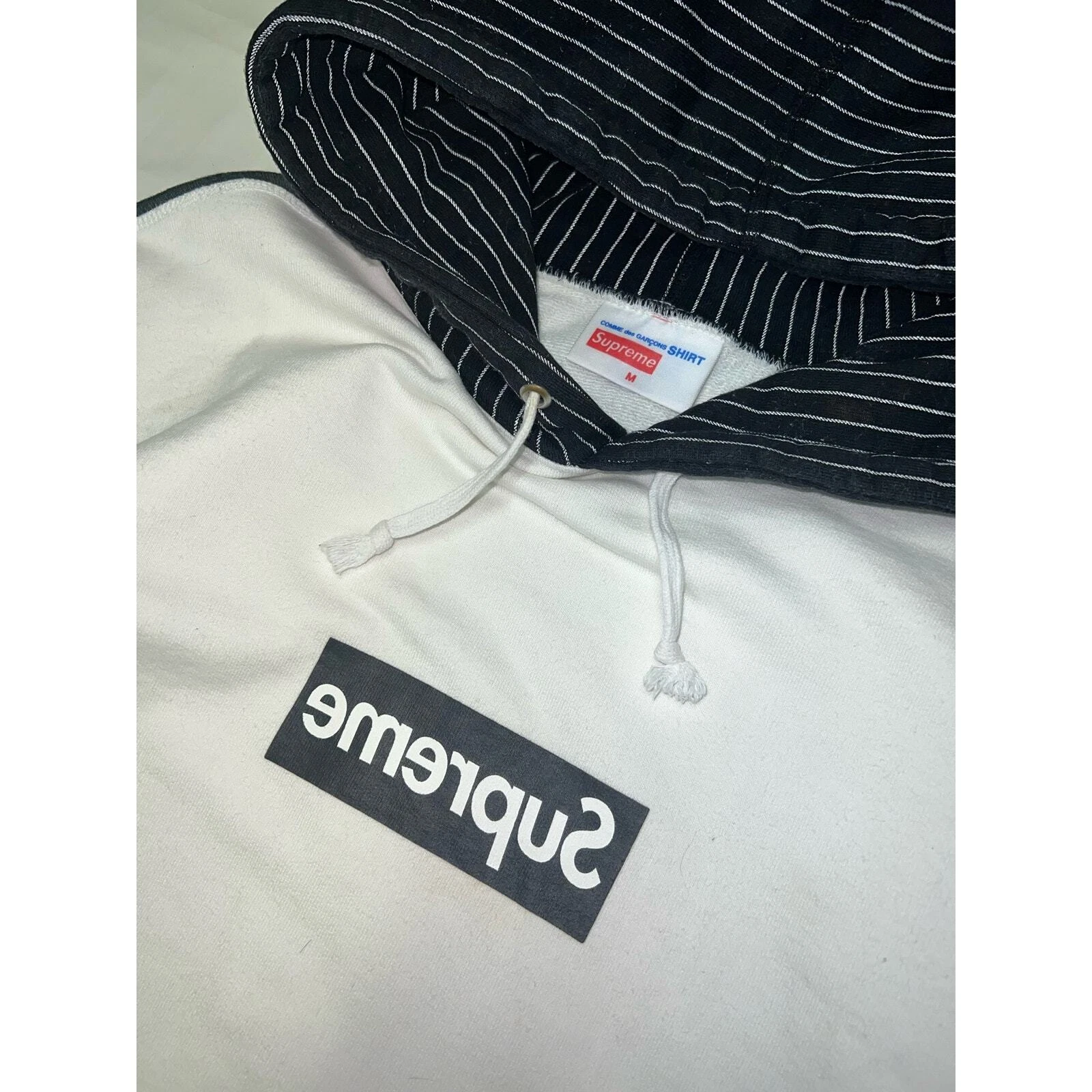 Felpa con cappuccio Supreme x Comme Des Garçons Box Logo