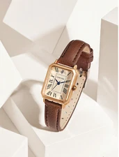 Rectangle Pointer Quartz Watch Precise Analog Best of Gift USA