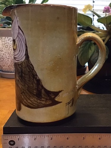 Chelsea Pottery Owl Pitcher Studio Art England - Picture 8 of 10