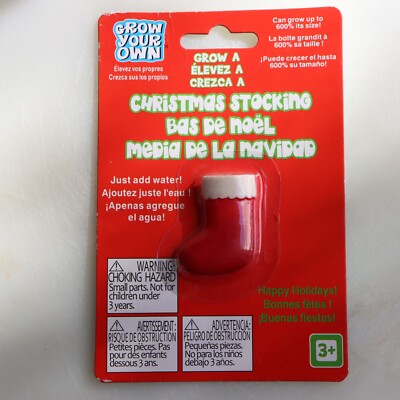 Grow Your Own ornament Just add water! NEW n pkg fun Christmas stocking stuffer