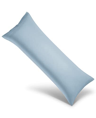 Light Blue 20x54 Body Pillow Case Aqua Blue Soft Cover