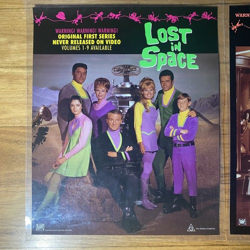 Lost In Space Vintage Posters VHS Promo Australia - Both Laminated 49cm x 41cm - Bild 2 von 4