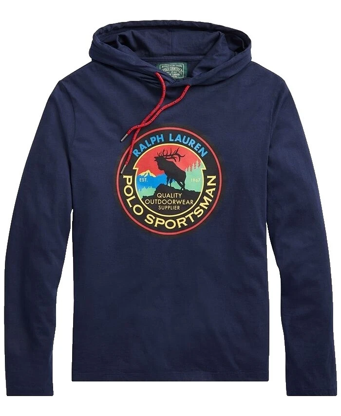 Sólido Ralph Lauren sudaderas de algodón para hombres