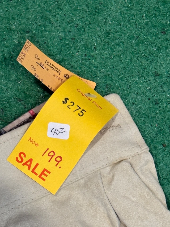 Camisa de gamuza vintage de Burberrys para hombre color crema talla 40 nueva con etiquetas Foto 4 de 4