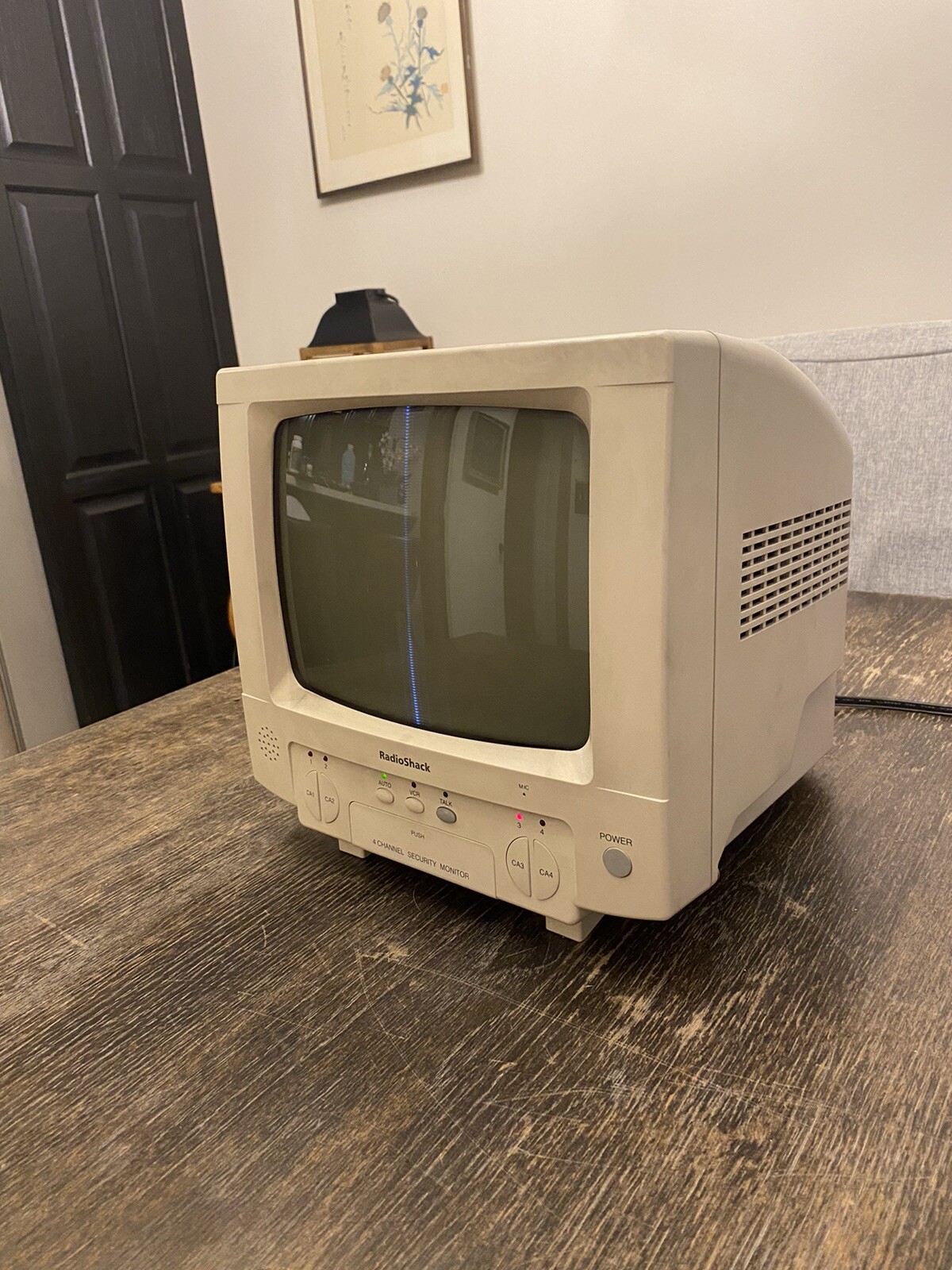 VTG Radio Shack 9” CCTV VSS-100 4 Channel Security Surveillance Monitor CRT TV