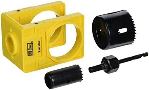 Carbon-Steel Hole Saw Drill Bit Door Knob Lock Installation Kit Tool Accessory