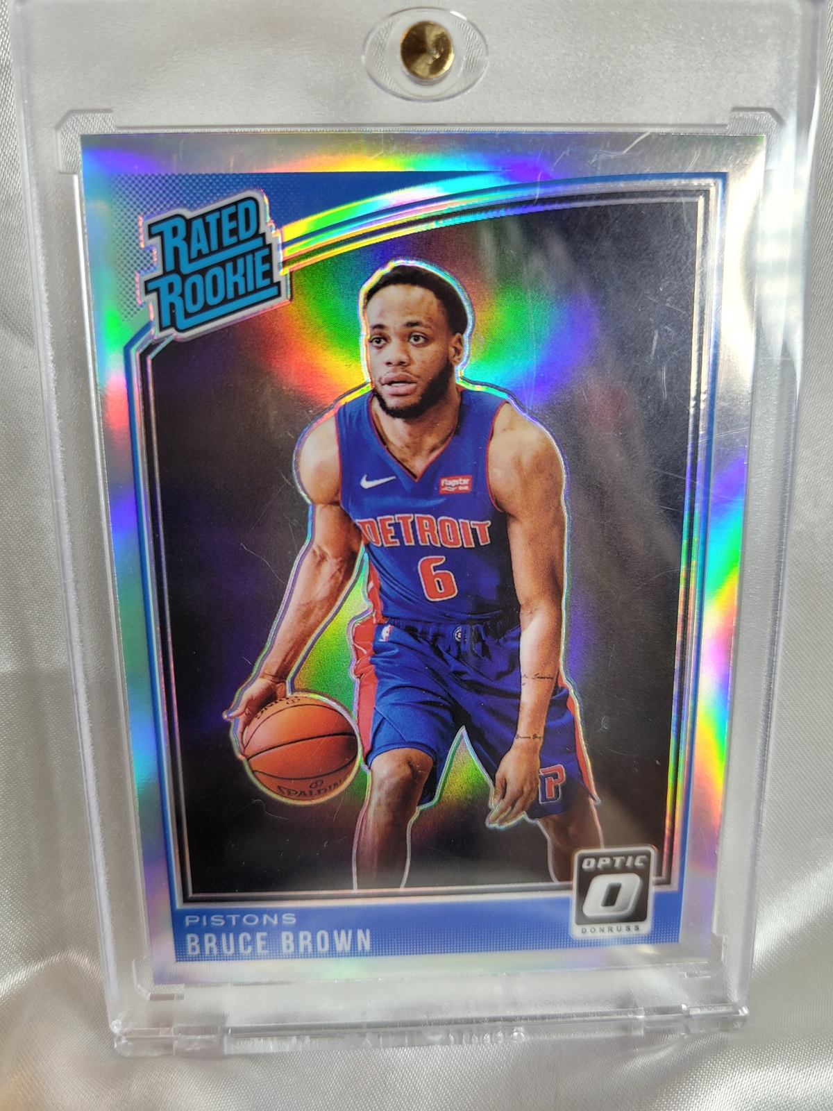 2018 Panini Donruss Optic Bruce Brown Silver Holo Rookie 161