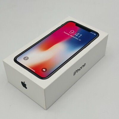BOX ONLY* Iphone X Space Gray MQAU2LL/A Model A1901 Includes