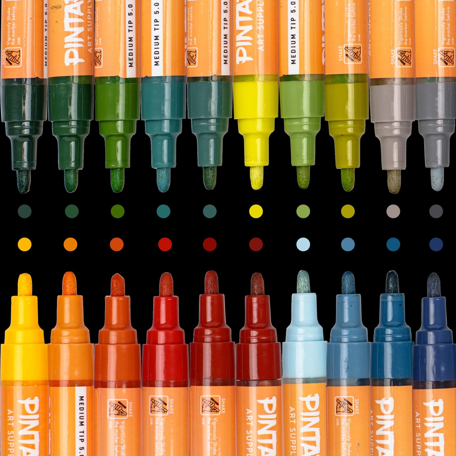 Medium Tip | 20 Pack | Colors For Earth Watercolor ...