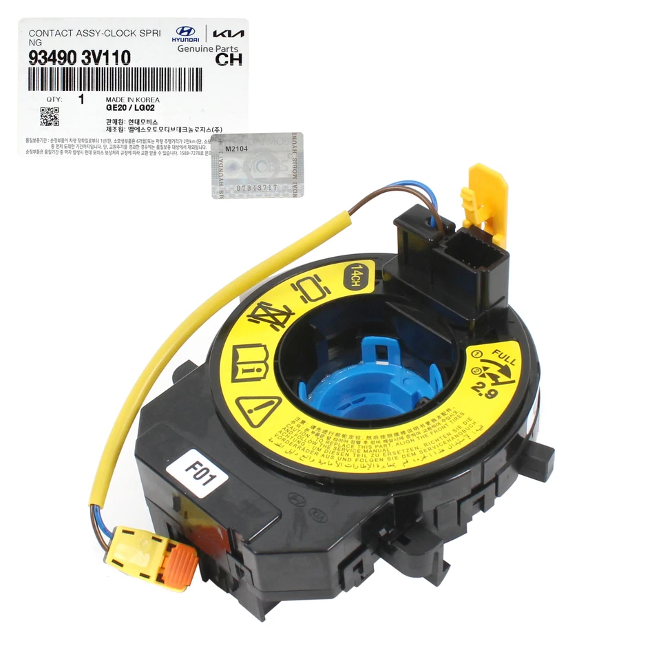 Muelle de reloj de dirección SRS genuino para Hyundai Veloster 2012-2017 934903V110 Foto 4 de 4