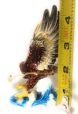 Bejeweled Enameled Bald Eagle Trinket Box, Eagle Figurine, Gifts