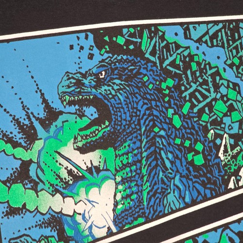 GODZILLA SHIRT ADULT EXTRA LARGE XL MENS BLACK Casual MOVIE MONSTER TOHO NWT - Picture 14 of 20