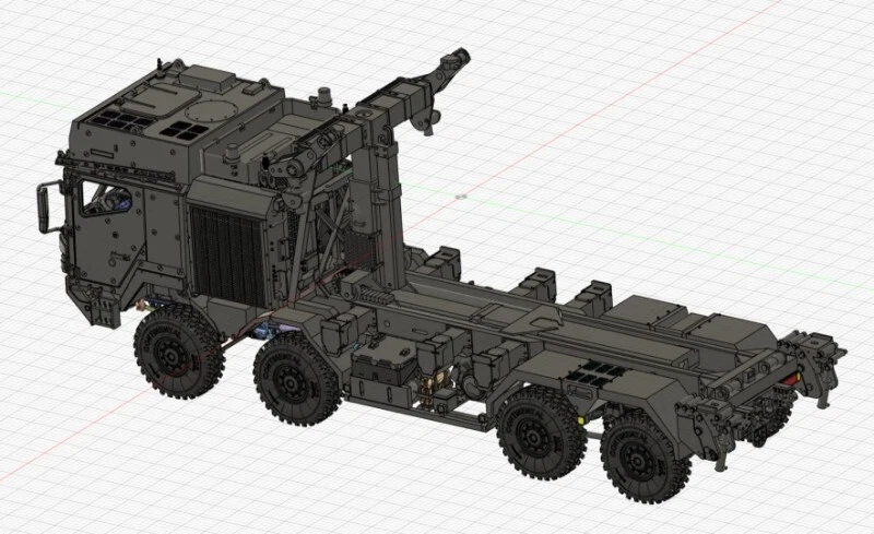 3D printed 1/72 Modern Germany "MAN Automated Load Handling System" Model Kit - Image 4 of 4