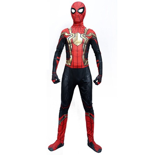 Kids Spiderman Cosplay Costume Superhero Jumpsuit Fancy Dress Carnival Party UK- - Picture 5 of 11