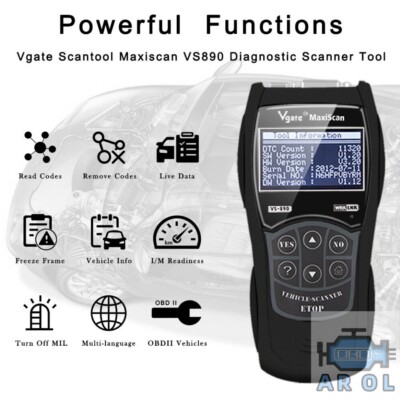 NEW Diagnostic Tool VS890 Auto Scanner Vgate OBD2 CAN-BUS Fault Car Code Reader