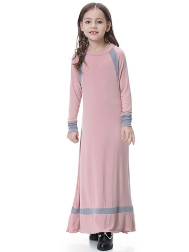 Niños Niñas Batas Largas Musulmanas Pavo Kaftan Abaya Escuela Oración Vestidos Islámicos - Imagen 83 de 100