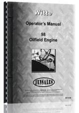 Witte 98 Oilfield Engine Owners Operators Manual