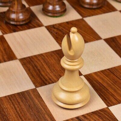 3.9 Craftsman Series Staunton Chess Pieces Only Set - Triple weighted  Ebony Wood – royalchessmall