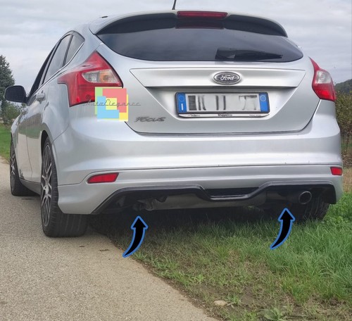 0850⭐DIFFUSORE SOTTO PARAURTI ADATTO PER FORD FOCUS III MK3 2011-2014 DAM ⭐ - Imagen 2 de 12